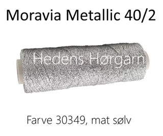 Moravia Metallic 40/2 farve 30349 mat sølv